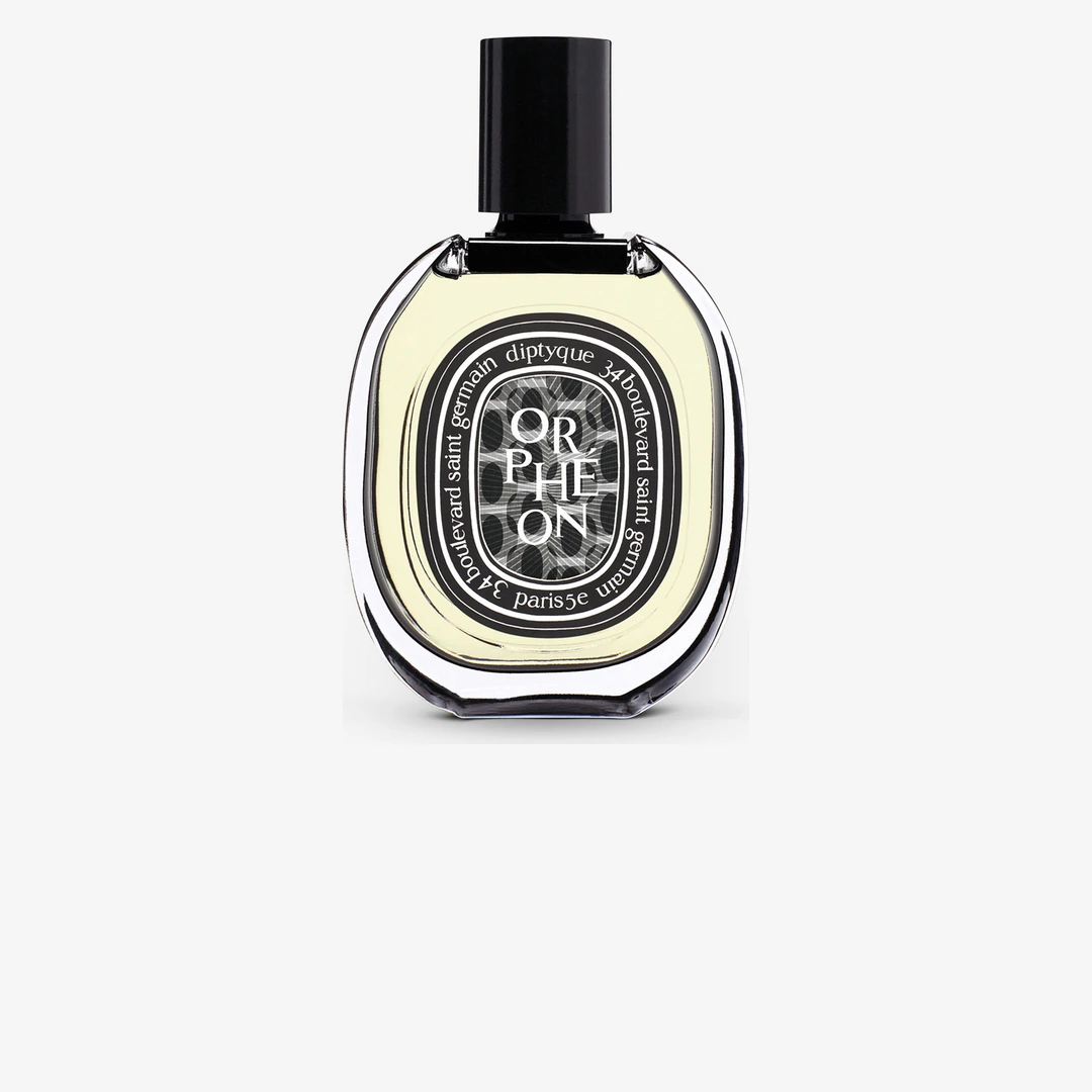 Женская парфюмерия — флакон Diptyque Orphéon на светлом фоне